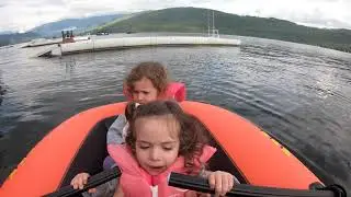 Boating with Aria and Zoe