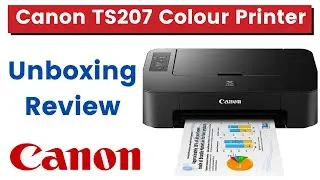 Canon Pixma TS207 Single Function Inkjet Printer Black Unboxing & Review