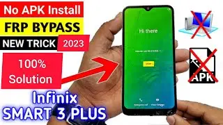 Infinix Smart 3 Plus X627 FRP Bypass / Google account unlock Without PC 2023 New