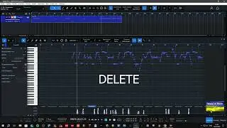 Удалить Автоматизацию миди трека в Studio One 6 Remove Automation of a midi track in Studio One 6