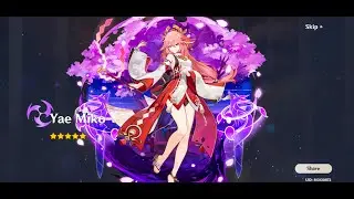 Yae Miko Wishes + Initial Build 4Star Weapon - Genshin Impact