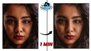 Face Smoothing in photoshop only 1 Min. #shorts #photoshop2023