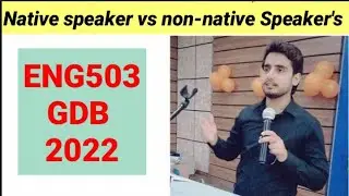 ENG503 GDB 1 Solution 2022 | ENG503 GDB solution 2022