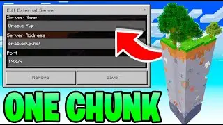 Best ONE CHUNK Server For Minecraft Bedrock 2024!