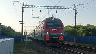 ЭП1М-418 с пассажирским поездом №2 Москва - Волгоград