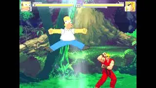 Homero Simpson Vs Ken 🎮MUGEN🎮 ¿Quién crees que gane? 🌎
