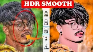 HDR - Face smooth skin whitening photo Editing || Autodesk skin Face painting photo #longviralvideo