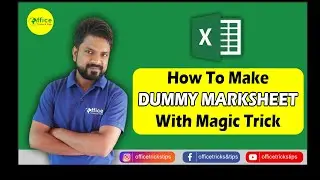 How to Make Dummy Marksheet with Magic Trick in Excel || मैजिक ट्रिक से Dummy मार्कशीट कैसे बनाएं