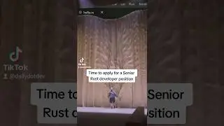 Time to apply for a Rust senior developer position 