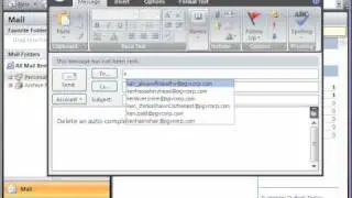 Outlook Auto-Complete