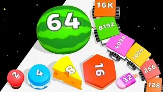 ANIMAL 2048: Merge Numberblock World - Level Up 'Cube Arena' (2048 SNAKE 3D) 2048 Cube.io Games