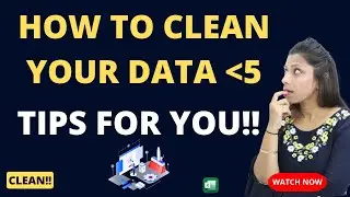 Clean Your Data With 5 Minutes Watch Now!! | Data Cleaning in Excel | Datachampp Hindi