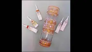 Точечная роспись вазы. 3-я часть. Соколова Анна.
