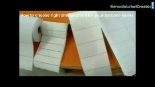 How to choose right barcode sheets or rolls in industry for printing barcode labels