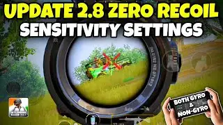 Bgmi sensitivity code today | Bgmi best 2.8 update sensitivity | Bgmi zero recoil sensitivity code