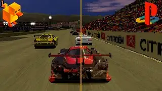 PS1 Native vs 4K60 Upscaled Emulation | Gran Turismo 2 Duckstation Comparison