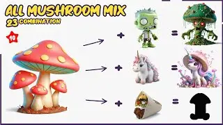 All Mushroom Combination! fusion Animash gameplay, supreme, divine , mythical and legendary