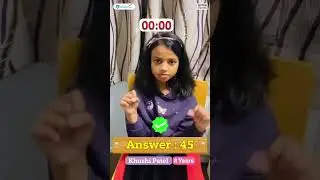 Khushi, 8 Yrs, Shines Bright as Mental Maths Whizkid of the Week! #MentalMaths #Maths #Learning