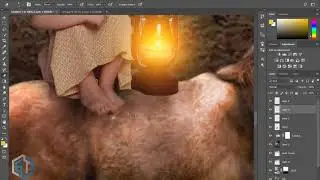 Small Girl, Gazelle in the Forest | Photoshop Manipulation Tutorial 2021