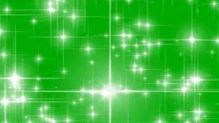 Shine effect stars green screen - lights overlay sparkling chroma key no copyright