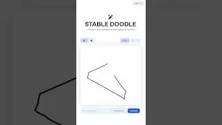 Stable Doodle!  Sketch an idea and have AI create an image for you! 