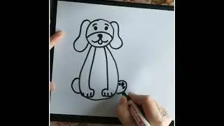 SEVİMLİ KÖPEK ÇİZİMİ/ PATİ🐾