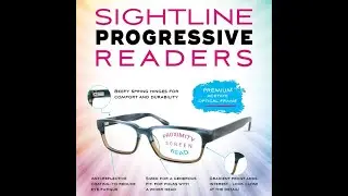 Progressive power reading glasses Sightline S517