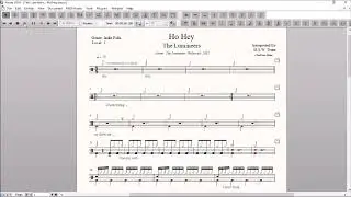 Drum Score World (Sample) - The Lumineers - Ho Hey
