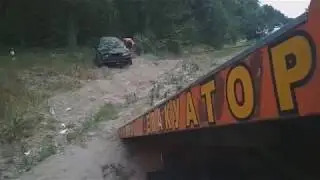 Евакуатор для бмв. Кювет