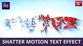 Shatter Text Effect in After Effect | Adobe After Effect Tutorial