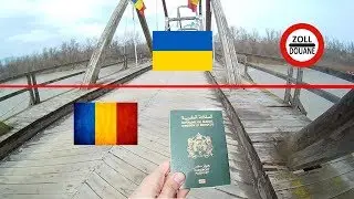 شاهد كيف عبرت الحدود الأوكرانية مشيا على الأقدام - ️🇺🇦️  Crossing the border from Romania to Ukraine