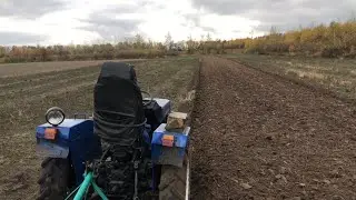 Готую площу під сою! Ідеальна оранка без передплужників китайцем. Dongfeng-254з плугом