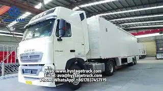 LR425 single deck exhibition trailer used for mobile store events, live performance, broadcasts.