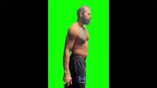 Andrew Tate Walking and Smoking - Green Screen