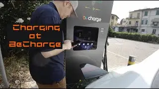 Charging at BeCharge my Tesla Model Y Performance