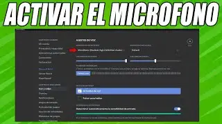 How to ACTIVATE the MICROPHONE on Discord PC | Configure Discord Microphone