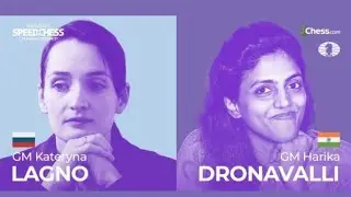 Harika Dronavalli vs Lagno kateryna || Samis Game #1 womens speed chess championship 2021