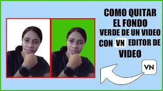 Cómo quitar el fondo verde de un video, con VN editor de videos...
