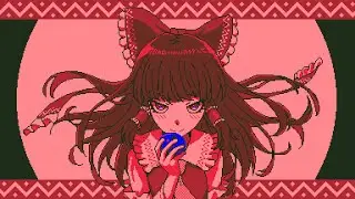 hakurei reimu pixel speedpaint ? touhou