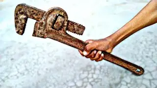 Rusty Pipe Wrench Full Restoration