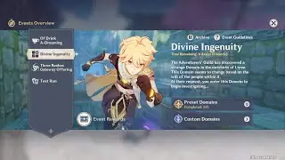 Genshin Impact: Divine Inguenity Domain/ Server: America / Domain ID: 30701645578