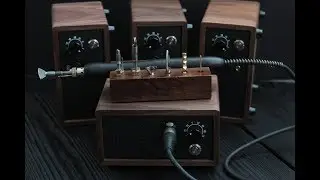 Station for heat treatment and leather edge creasing