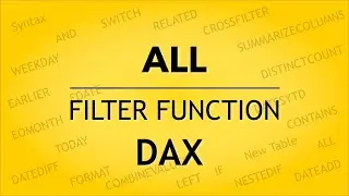 ALL Function | FILTER Function | DAX Functions | Power BI DAX | #powerbi #dax