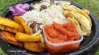 HOW TO MAKE THE BEST TOOLOO BEEF ANGWAMO | GHANAIAN OIL RICE RECIPE | BRAISED RICE