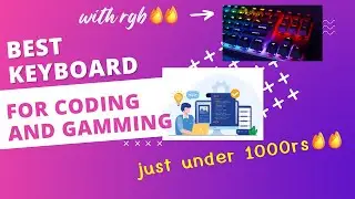 Best gaming keyboard and mouse combo under 1000 Rs for coding and gaming with RGB || HP KM300F 🔥🔥