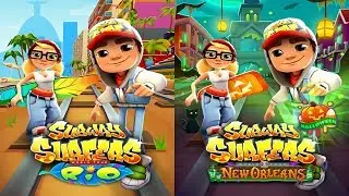 Subway Surfers: Rio VS New Orleans Gameplay
