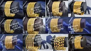 Latest Gold Bangle Set with Weight and Price 2020 Collection