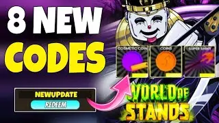 *NEW*CODES FOR WORLD OF STAND IN SEPTEMBER 2024|ROBLOX WORLD OF STAND CODES