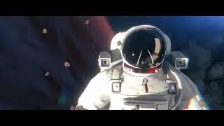 3D Space Scene made in blender