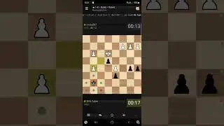 Opponent promotes into a new queen.  !